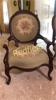 Antique Rosewood Parlor Chair
