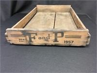 F and P 1957 Crate