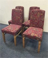 Light Oak Upholstered Dining Chairs