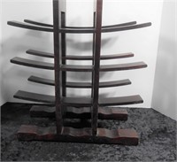 Wooden Sword Rack 17" T x 14" W