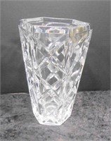 Heavy Crystal Vase 10" T