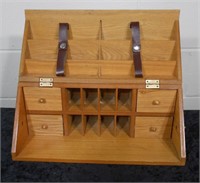 Folding Travel Mail Chest 15" Long 12" Tall