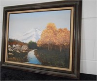 Framed Oil on Canvas Signed Sandra Johnson