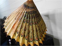Oriental Paper Umbrella - Peacock Design