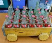 Coca-Cola Crate w/ Wheels & 24 Bottles