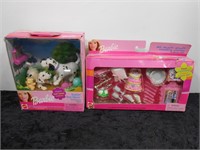 2 Barbie Play Sets in Boxes- Dalmation Pups &