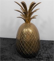 Brass Pineapple Container 9½" Tall