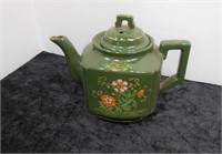 Teapot w/ Floral Design Made in Japan 5" Tall