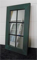 Window Style Mirror 22" x 13" Painted Panel Effect