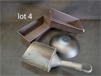 METAL LOAF PANS, SCOOP & BOWL