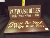 WOODEN WALL HANGING SIGNS