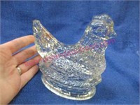 old "chicken" candy container (thicker glass)