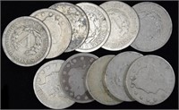 11 Liberty Nickels