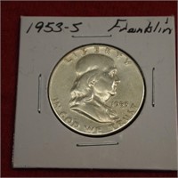 1953 S Franklin Half Dollar