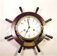 Schatz Royal Mariner Ship Wheel Clock No Key