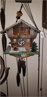 Working Wooden Cuckoo Clock Pendulum & Weights