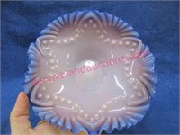 old opalescent ruffled candy dish (very nice)