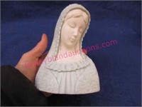 old "madonna" figurine - 6in tall