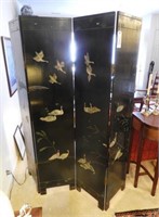 Early 20th Century Chinese black lacquer four