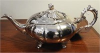 Towle Silversmiths plated silver footed tea pot
