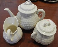 Lenox 3pc “Hawthorne Reproduction” tea set