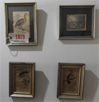 (4) Small mid 19th Century plate etchings: