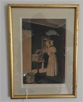 “A True Par” framed and signed lithograph by