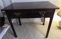 Early English Mahogany single drawer table