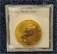 Gold Maple Leaf  coin 1985 1oz.