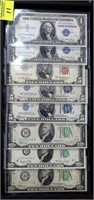 COLLECTION OF U.S. NOTES - SILVER CERTIFICATES