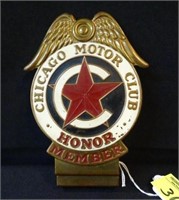 CHICAGO MOTOR CLUB AUTO BADGE