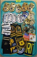 ESTATE COLLECTION OF SECURITY BADGES, PINS,