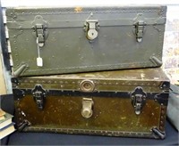 PAIR BEALS & SELKIRK TRUNK CO. MILITARY