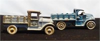 A.C. WILLIAMS C-CAB AND KILGORE STAKE TRUCK TOYS
