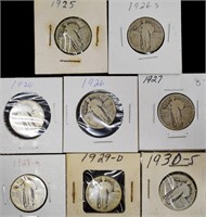 8 Standing Liberty Quarters