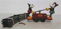 Lionel Mickey Mouse handcar w/track