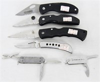 Lot of 6 Folding pocket knives -various styles
