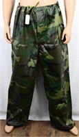 US Military Wet Weather Trousers sz LG Camo