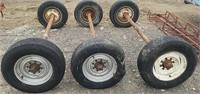 3 axles with 16" tires on them