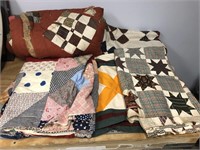 LOT OF 5 QUILT TOPS