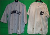 LOT OF 2 REPLICA COOPERSTOWN COLLECTION JERSEYS