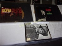 Framed Elvis Records & Baby Print