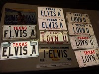 11 Elvis License Plates & LOVN U