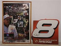 Earnhardt framed poster and sign