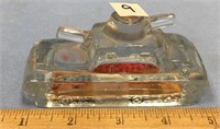 Small miniature water tank made from glass, 4" lon