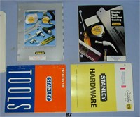 Four Stanley Tool Catalogs