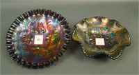 Two Piece Dugan Carnival Glass Lot