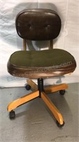 Vintage desk office chair adjustable height