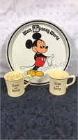 Vintage Walt Disney World tin tray and Tom and