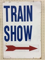 Lg. Metal Train Show Sign